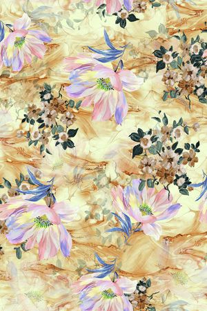 水彩印花华亿平台图片