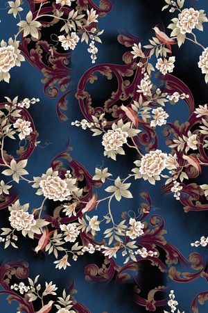 春夏华亿平台印花华亿平台图片