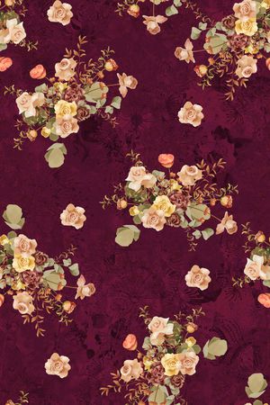 春夏华亿平台印花华亿平台图片