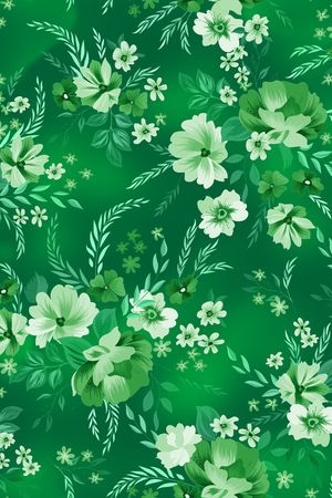 水彩花卉印花华亿平台图片