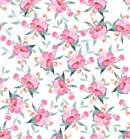 手绘花卉印花华亿平台图片