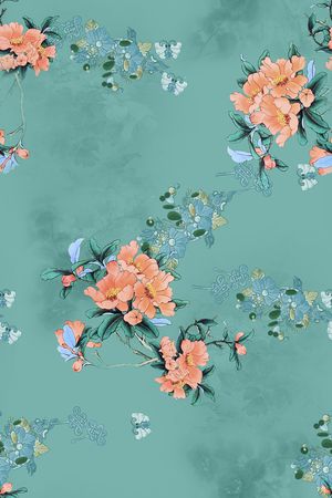 真丝印花华亿平台图片