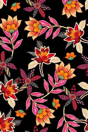 民族花纹印花华亿平台图片