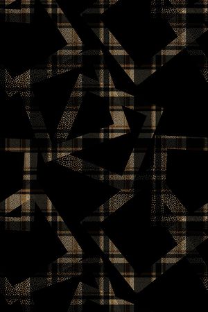 男装格子印花华亿平台图片