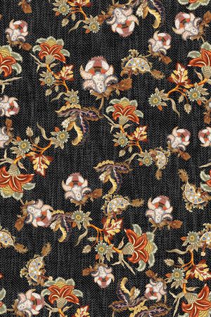 复古印花华亿平台图片