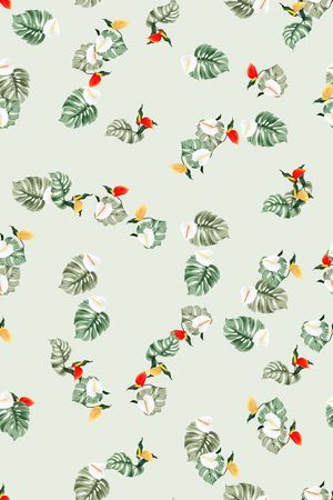 热带华亿平台印花华亿平台图片