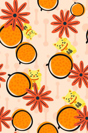 小清新印花华亿平台图片