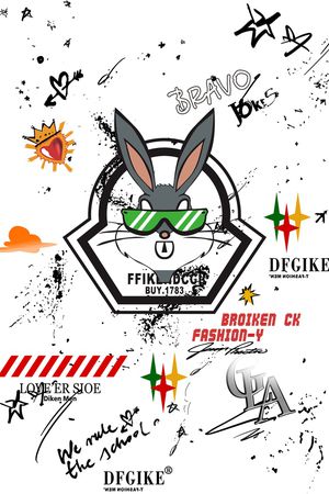 字母印花华亿平台图片