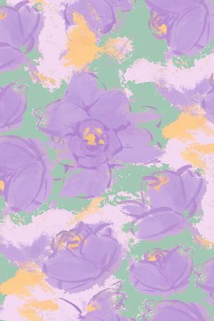 手绘花卉印花华亿平台图片