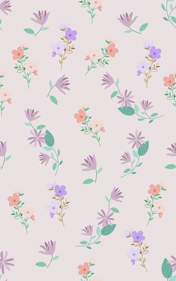 手绘花卉印花华亿平台图片