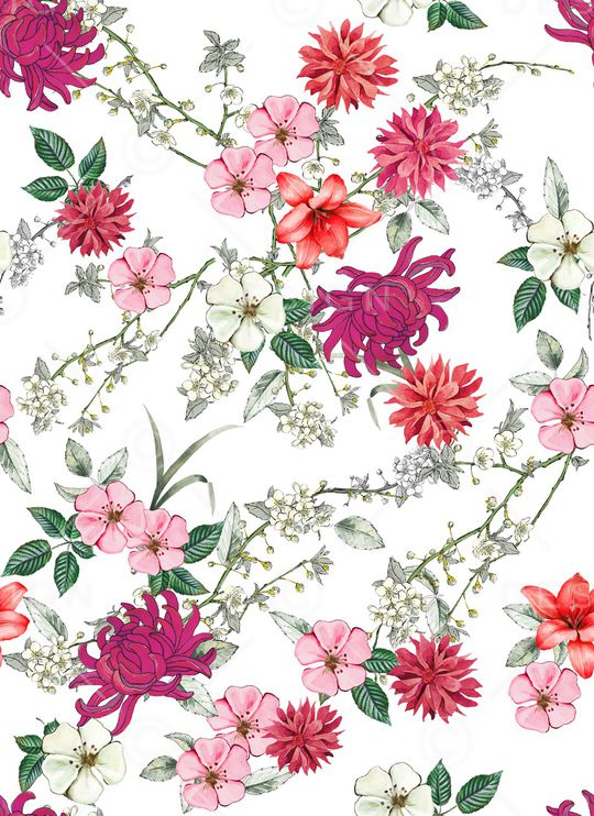 手绘印花华亿平台图片