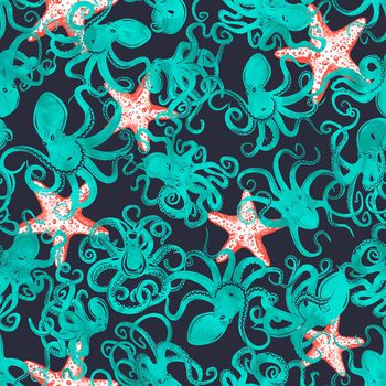 章鱼印花华亿平台图片