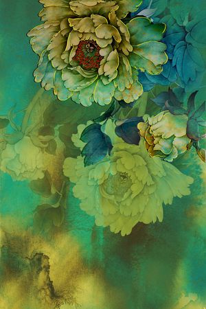 真丝印花华亿平台图片