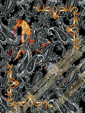 男装定位花印花华亿平台图片