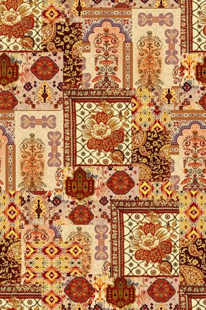 复古印花华亿平台图片