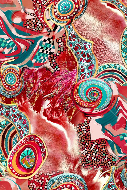 抽象印花华亿平台图片