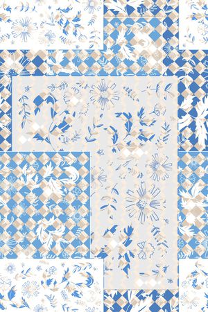 格子印花华亿平台图片