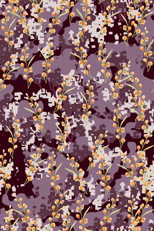 满版散花印花华亿平台图片