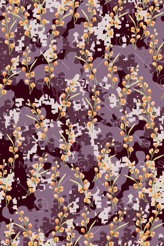 满版散花印花华亿平台图片