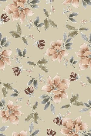 水彩花卉印花华亿平台图片