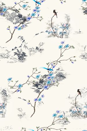 素描印花华亿平台图片