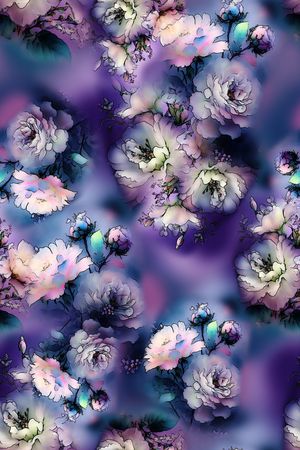 牡丹印花华亿平台图片