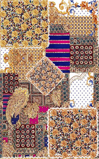 佩斯利印花华亿平台图片