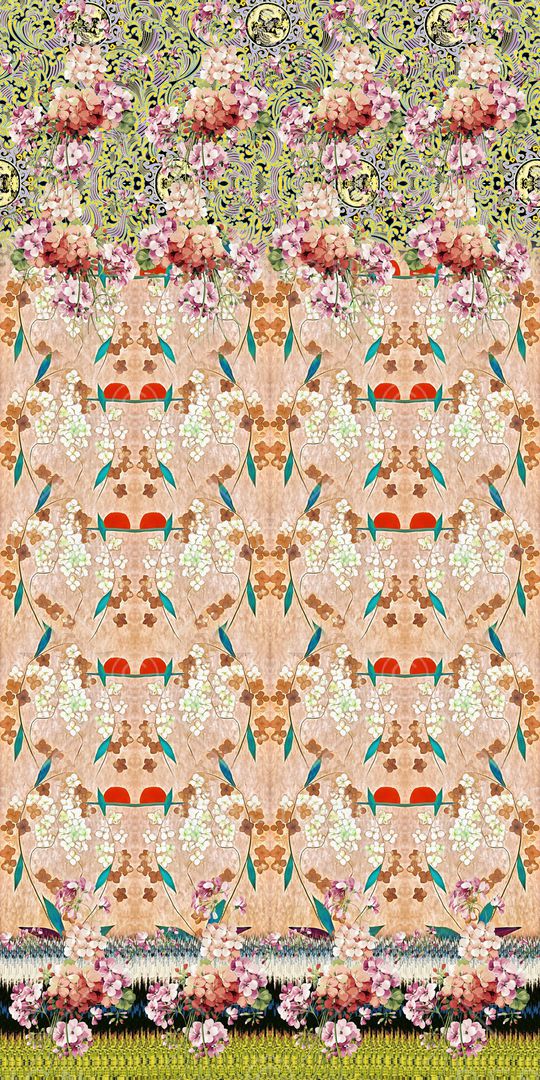 年轻女性印花华亿平台图片