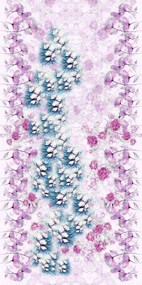 真丝印花华亿平台图片