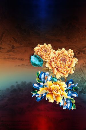 真丝印花华亿平台图片