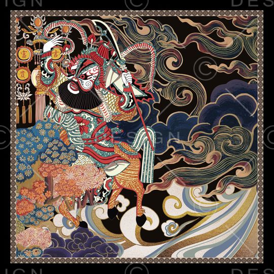 真丝印花华亿平台图片