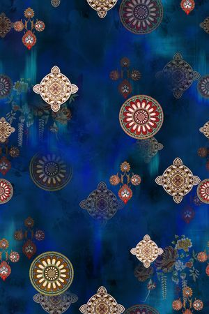 民族风印花华亿平台图片