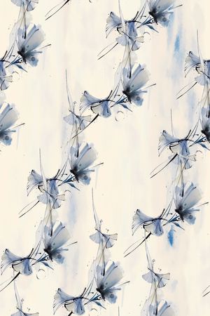 抽象花卉印花华亿平台图片