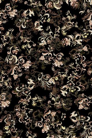 佩斯利印花华亿平台图片