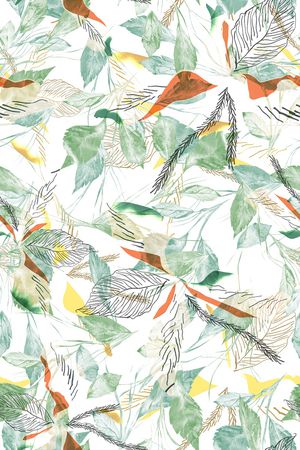 春夏华亿平台印花华亿平台图片