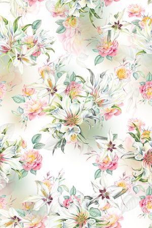 真丝印花华亿平台图片