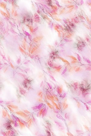 朦胧花卉印花华亿平台图片