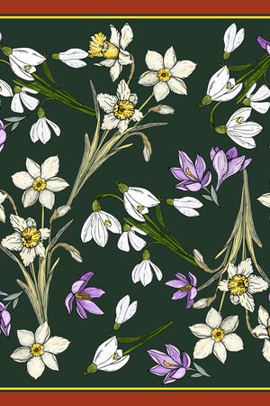 手绘花卉印花华亿平台图片