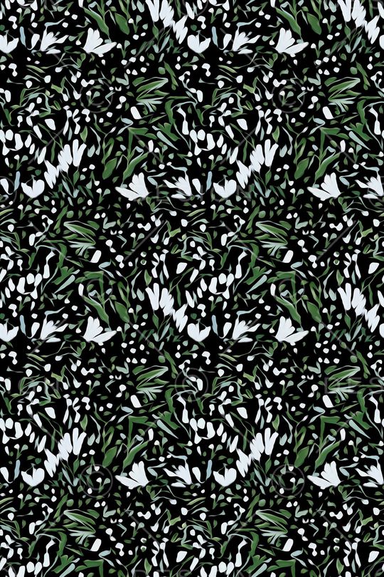 抽象花卉印花华亿平台图片