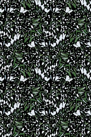 抽象花卉印花华亿平台图片