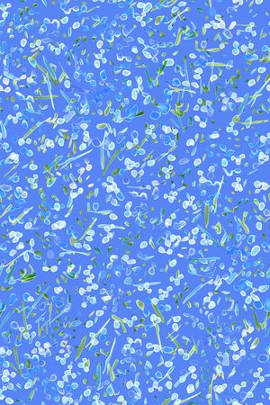 抽象花卉印花华亿平台图片