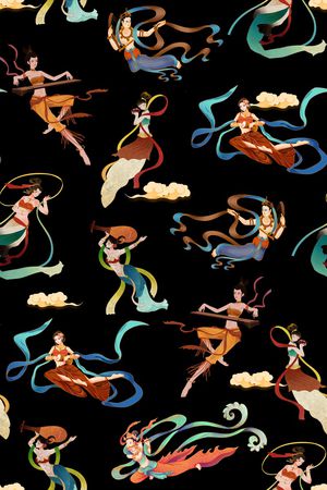 敦煌印花华亿平台图片