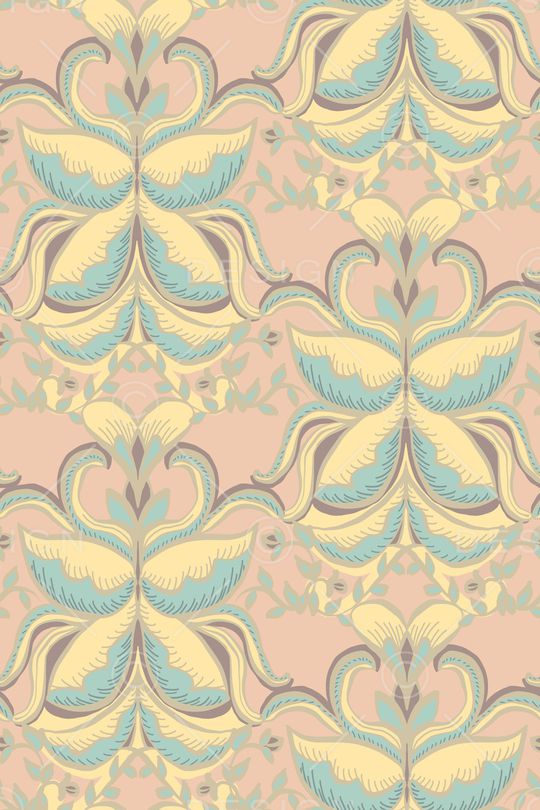 平面花卉印花华亿平台图片