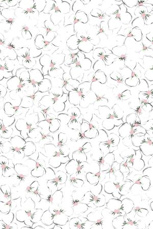 抽象花卉印花华亿平台图片