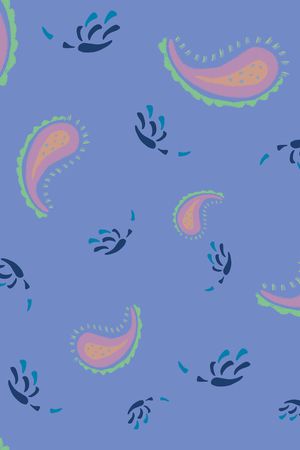 佩斯利印花华亿平台图片