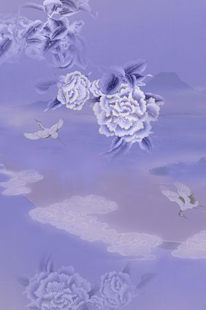 真丝印花华亿平台图片