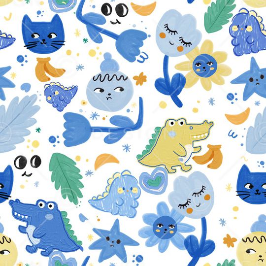 可爱印花华亿平台图片