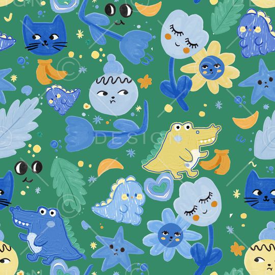 可爱印花华亿平台图片