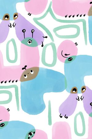 可爱印花华亿平台图片