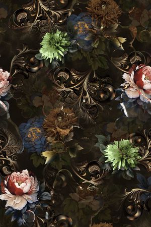 复古印花华亿平台图片